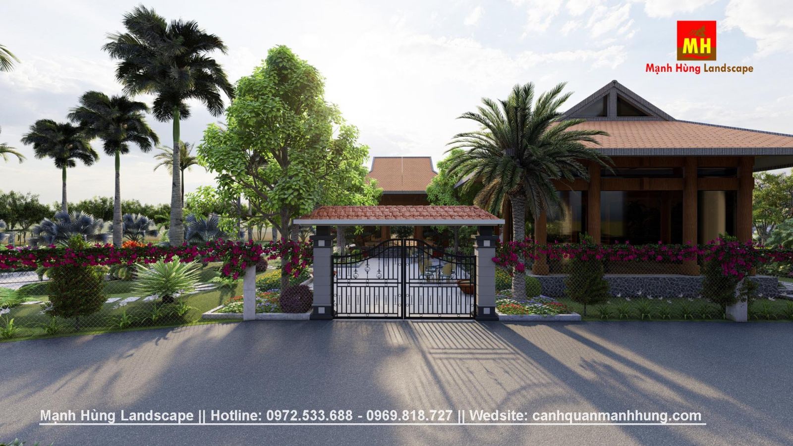 THIẾT KẾ CẢNH QUAN SÂN VƯỜN PHAN THIẾT 3000M2