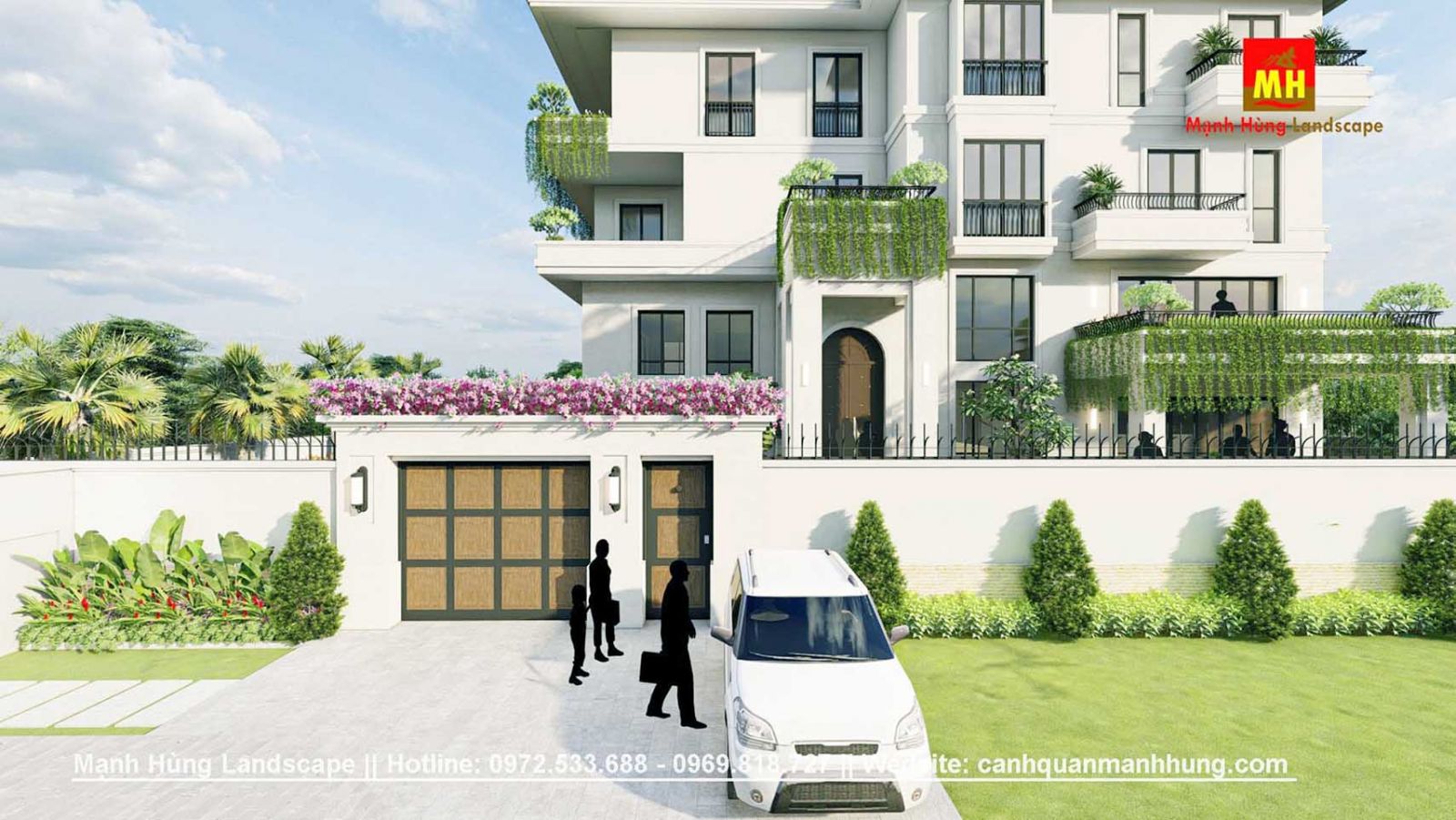 THIẾT KẾ SÂN VƯỜN VILLA QUẬN 2 TẠI ĐẢO KIM CƯƠNG