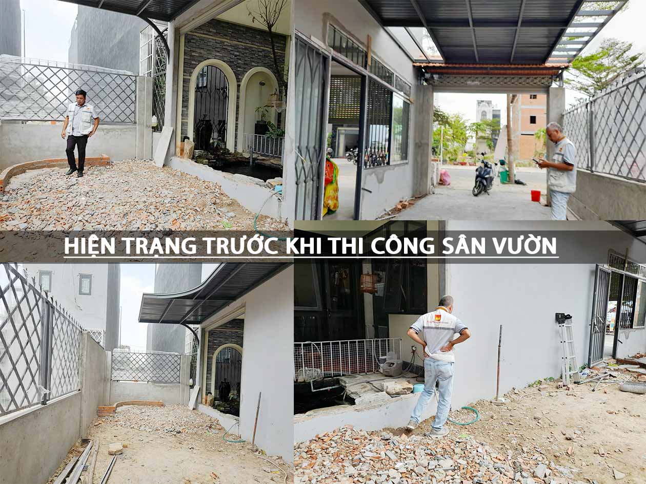 THIẾT KẾ THI CÔNG SÂN VƯỜN NHÀ PHỐ BÌNH DƯƠNG