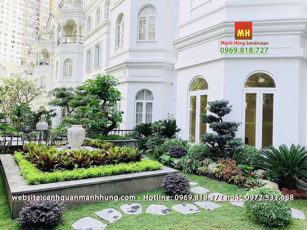 CẢI TẠO CẢNH QUAN SÂN VƯỜN VILLA SG PEARL